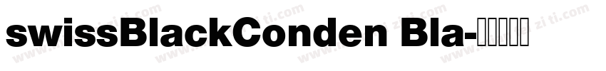 swissBlackConden Bla字体转换
